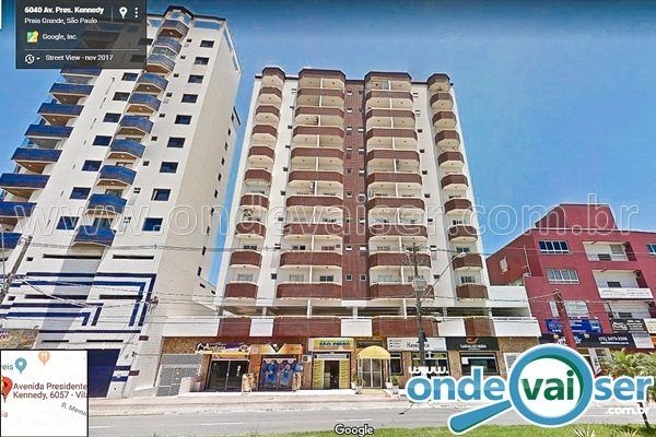 Praia Grande - Vila Tupi - Kitinete - Edif. Porto Bello (6 pessoas)